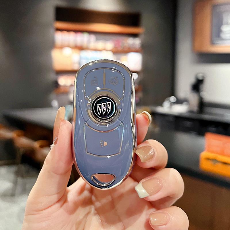 Премиальный чехол для ключей для автомобилей Buick Regal, Envision, GL8, LaCrosse, Enclave, GX и Weilan 7 - Женская сумка-ракушка с пряжкой