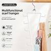 2Pcs 12 Hooks Metal V Shaped Hanger Rotatable Laundry Hanger Hat Storage Rack  Scarf Hanging