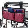 Wheelchair side armrest bag Reflective strip Portable Velcro polyester storage and hanging bag