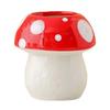 Creative Decoration Mushroom Decorative Piece Pink and Red Makeup Brush Holder  Office Environment