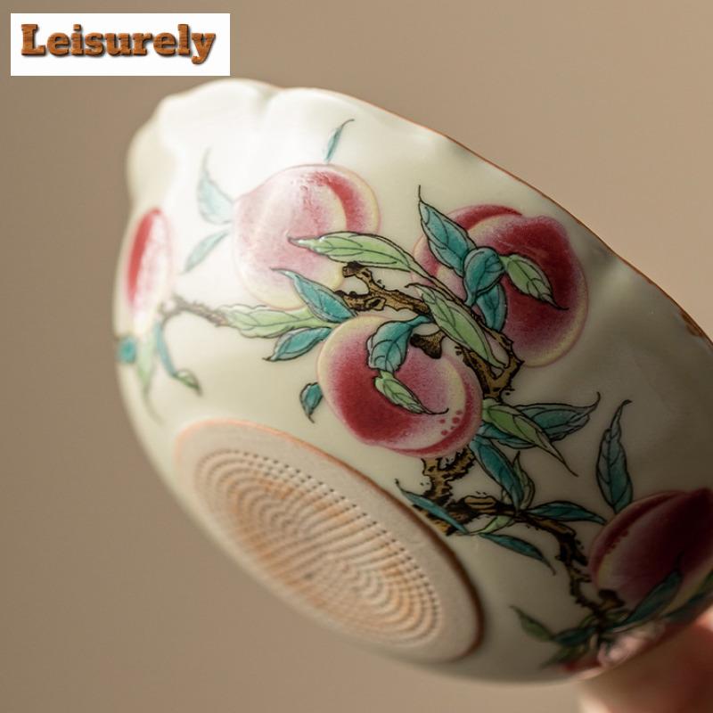 Антикварный фильтр Ru Kiln, сепаратор для чая, держатель для инфузора, винтажное ситечко для чая Nine Peach, фильтр для приготовления чая, аксессуары для чая