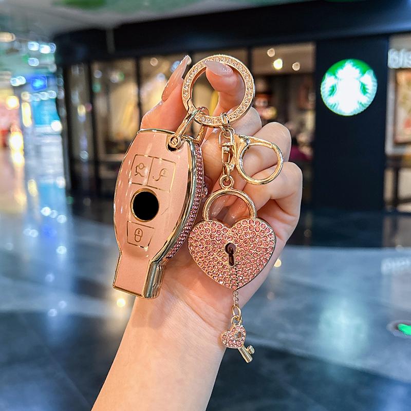 For Mercedes Benz keycase C E A B S Class GLE GLA GLB GLC GLS AMG Car key bag exquisite durable car accessories Car Key Case