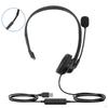 USB Headset with Microphone,Noise Cancelling Lightweight Sturdy Call Center Corded Headphone for