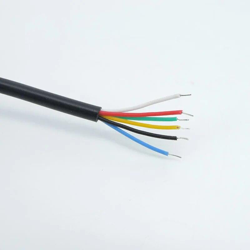 DIY 4/5/6-контактный разъем для автомобильного видеорегистратора, удлинительный кабель для камеры HD-монитора автомобиля заднего вида/резервной камеры, провод для мужской и женской вилки, шнур