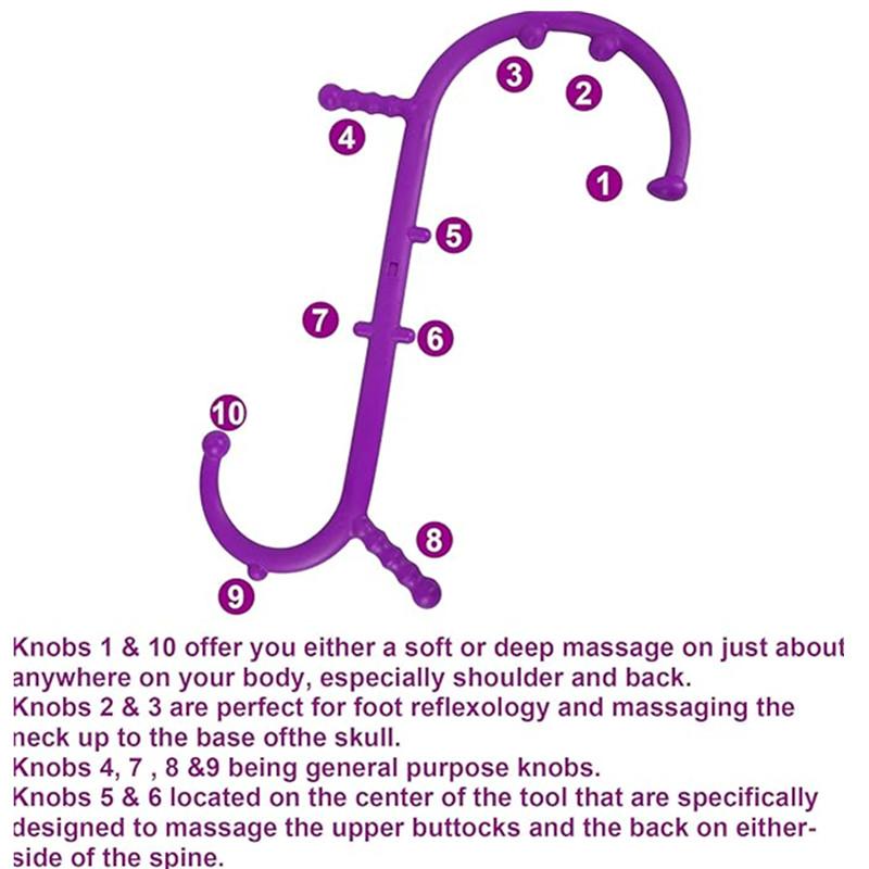 Massage Trigger Point Cane Self Massage Hook Cane Upgraded Full Body Trigger Point Cane Massage Tool Body Deep Tissue for for Deep Tissue Pain Relief