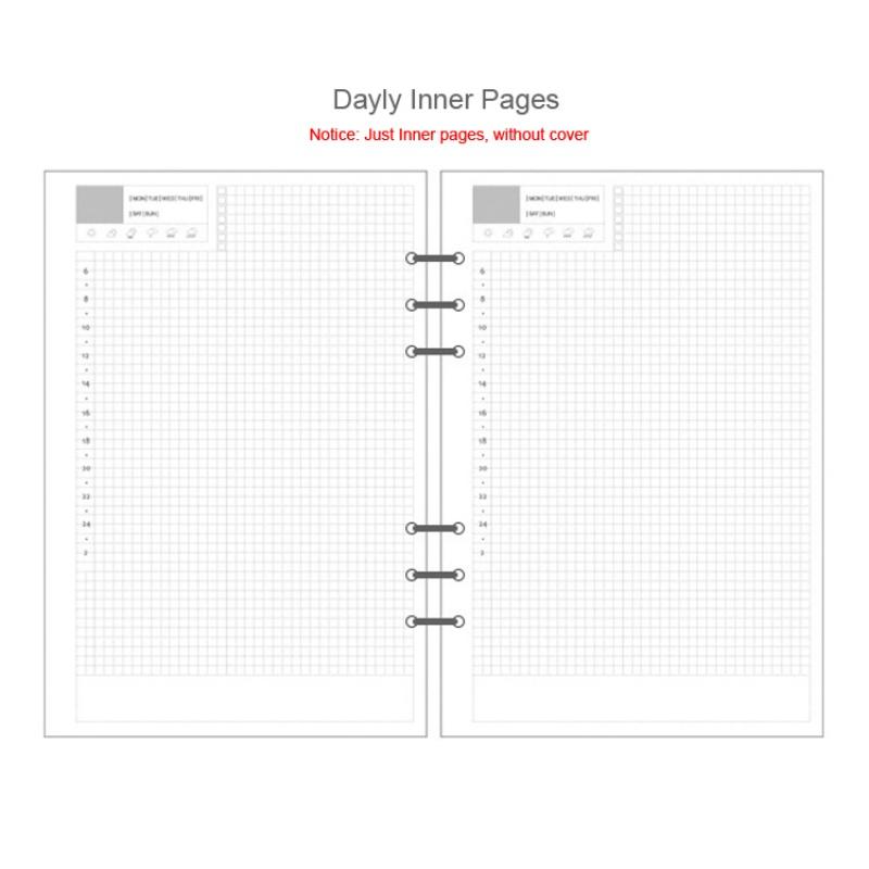 A5 A6 A7 Laser Notebook Planner Organizer Binder Books Journal Sketchbook Accessories Diary Office Supplies Notebook