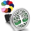 Вставка Дерево Жизни Ароматерапевтическая прокладка для автомобиля Нержавеющая сталь Диффузор эфирных масел для воздуховода автомобиля Модный кулон-медальон для духов Ювелирное изделие