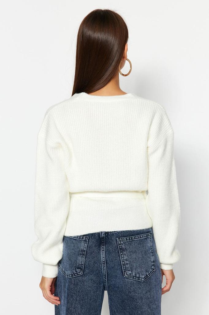 Women's Fashion Stylish Cardigan Black Soft Textured V-Neck Knitwear Cardigan