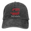 Senna F1 Unisex Baseball Cap Washed Adjustable Cotton Cap Vintage Casual Outdoor All Seasons Travel Sports Hat