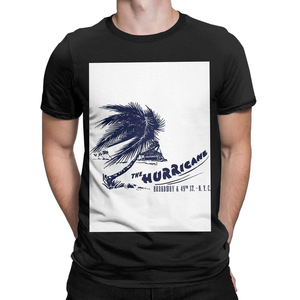 The Hurricane Novelty Graphic 100% Cotton T-Shirt Hurricane Tops Tees For Men