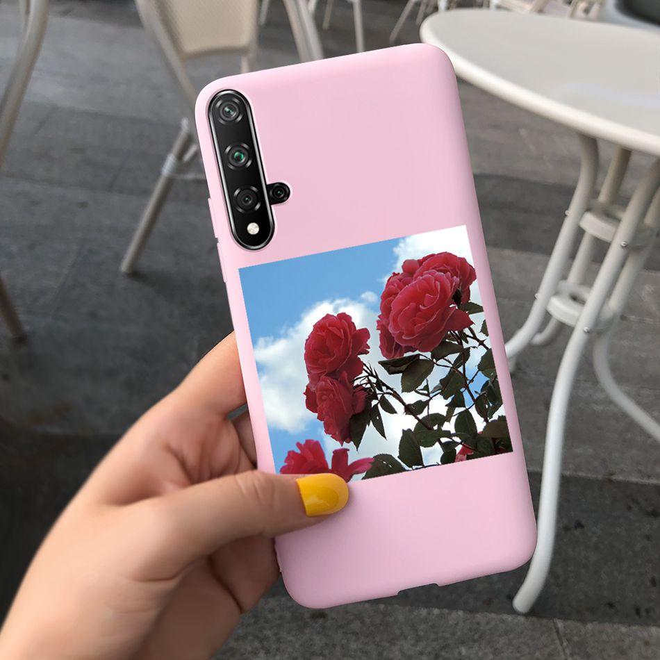 Чехол для Huawei Nova 5T Красивая Девушка Цветок Чехол для Телефона Для Huawei Nova5T YAL-L21 Мягкий Силикон Ударопрочная Задняя Крышка Бампер