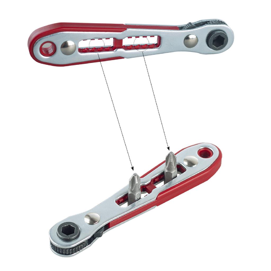 1 шт. Мини ручной двунаправленный трещоточный шестигранный ключ-отвертка многоцелевой магнитный прямоугольный плоский торцевой ключ