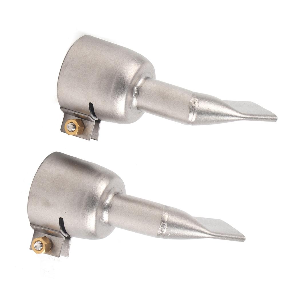 2Pcs Welding Gun Nozzle Flat 120 Degree Stainless Steel Hot Air Plastic Weld Torch Accessories