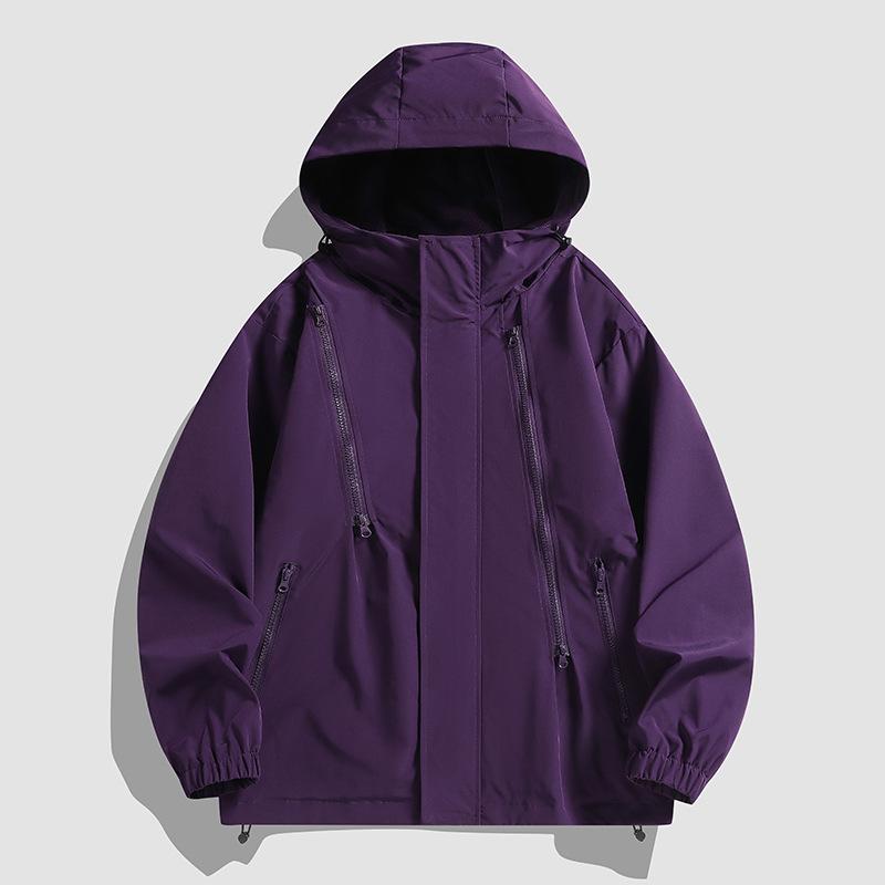 Весенняя Новая Мужская и Женская Куртка для Активного Отдыха и Досуга Взрывная Ветрозащитная и Водонепроницаемая Куртка Большого Размера
