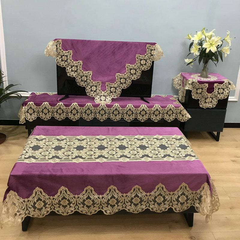 Европейская роскошная круглая скатерть, кружевная ткань, орнамент, украшение, бытовая ткань, журнальный столик, скатерть, обеденная скатерть