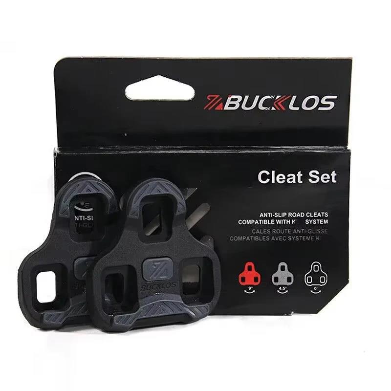 BUCKLOS for KEO System Bike Cleats for LOOK KEO Road Bicycle Pedals Cleat Self-locking Cycling Shoes Cleats 0/4.5/9 Pedal Clips 6
