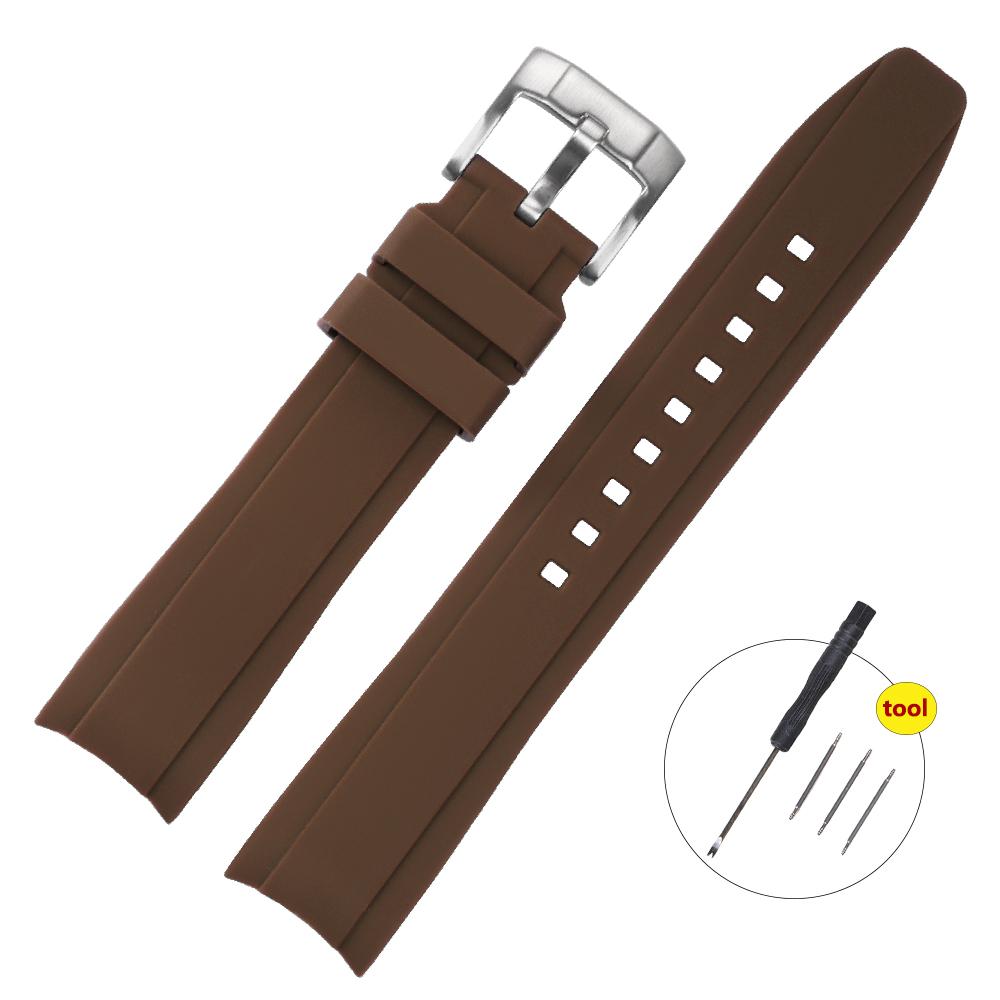 Ремешок для часов 20 мм для Omega X Swatch Ремешок для Seamaster 300 для Citizen 22 мм Мужской Женский Резиновый Силиконовый С Изогнутым Концом Наручный Браслет