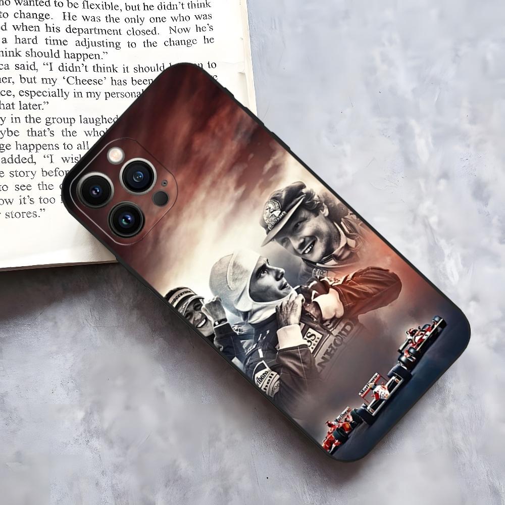 Чехол для телефона Ayrton Senna F1 для iphone 15 14 Pro 13 Mini 11 12 Max Xr X Xs 8 Plus Ударопрочная задняя крышка