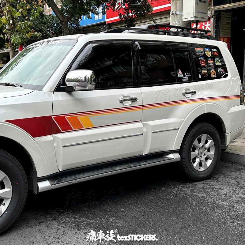 Автомобильная наклейка ДЛЯ Mitsubishi pajero sport V97 V93 V73 V75 украшение кузова модификация Декаль спортивная пленка аксессуары