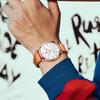 OLEVS Мужские часы 40 мм Тонкий корпус Отображение даты Водонепроницаемость 30 м Ремешок под кожу Business Casual Разноцветные варианты Легкие 35 г Модные часы