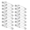 15pcs Stainless Steel Tuna Clips Longline Branch Hangers Snap Fishing Accessory Easy On/Off