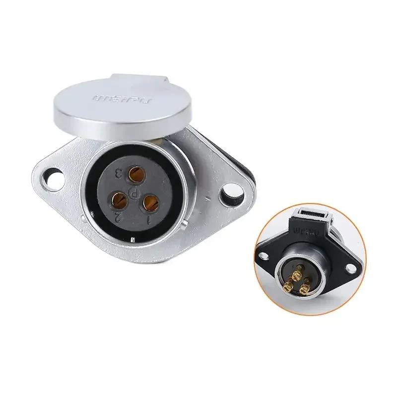 WEIPU WP20 TO+Z Screw Crimp Wire to Board Panel Mount 2Pin 3Pin 4Pin Waterproof IP44 Quick Install Electrical Power Connector