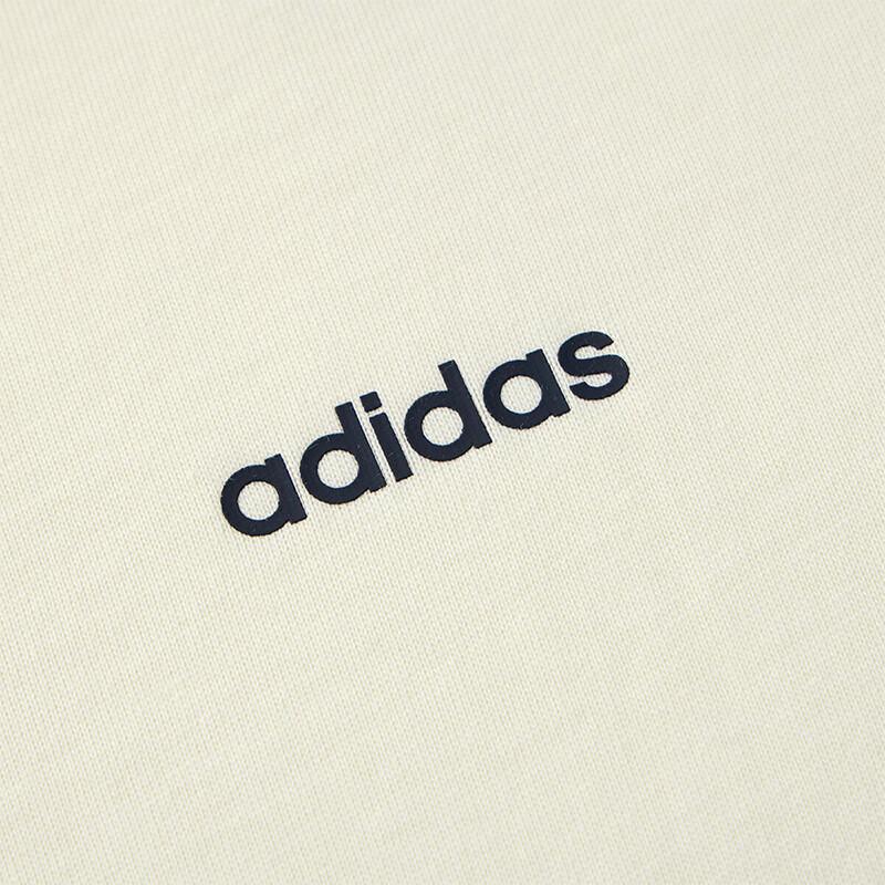 adidas Круглый вырез однотонного повседневного платья с коротким рукавом женские платья Off-White JI5086