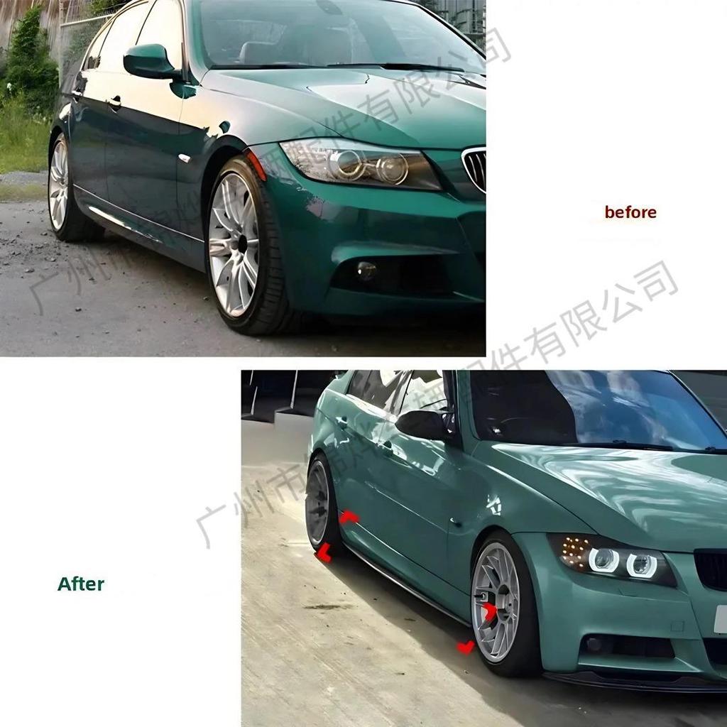 BMW 3 Series E90 E92 E93 MP Style Gloss Black Carbon Fiber Side Skirts