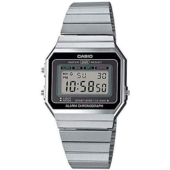 CASIO цифровые наручные часы винтажная серия A700W-1A унисекс серебристый зарубежная модель