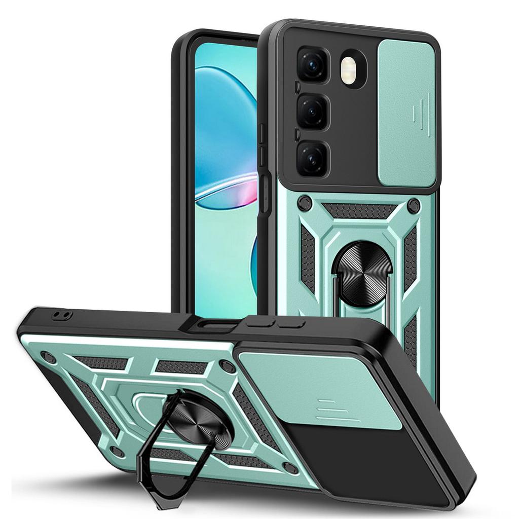 Защитный чехол для камеры Infinix Hot 50 50i Hot 40 Pro 40i 30 Paly 30i 20 INFINIX Smart 8 Pro 8 + 7 Armor Hybrid Ring Back Cover