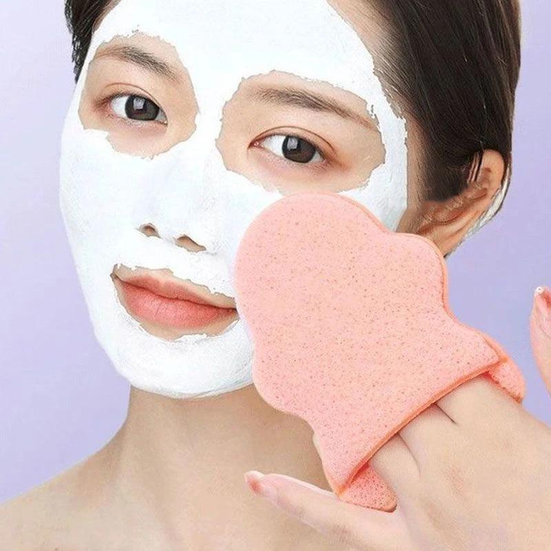 1/10pcs Reusable Soft Facial Wash Puffs Face Cleaning Sponge Pad Cleaning SPA Massage Makeup Deep Remover To Blackhead Tool