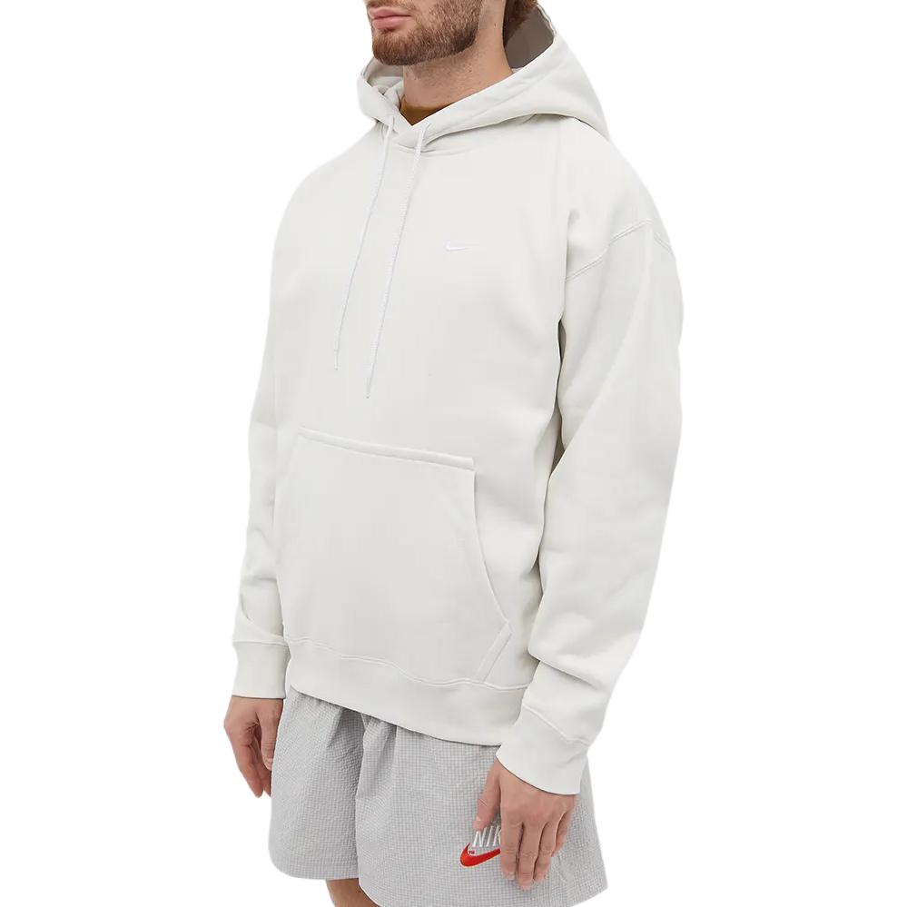 Nike Толстовка с капюшоном и карманом-кенгуру с вышитым логотипом, пуловер с длинными рукавами, мужские топы, белые CV0552-030