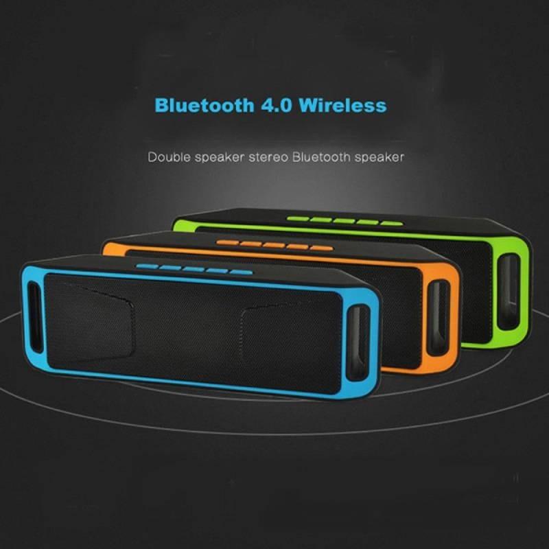 Стильный мини-динамик Bluetooth с двумя каналами и USB-подключением для использования на рабочем столе и в автомобиле