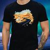 T-Shirt Herren Gazelle Wüstenstraße Motiv Baumwolle Größe XS Bis 5XL