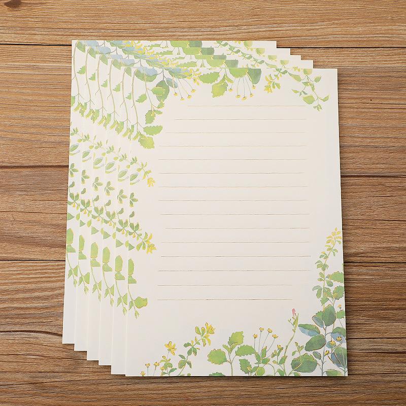 8pcs Vintage Writing Paper for Envelopes European Message Letter Set Office Love Envelope Letter Pads School Kawaii Stationery