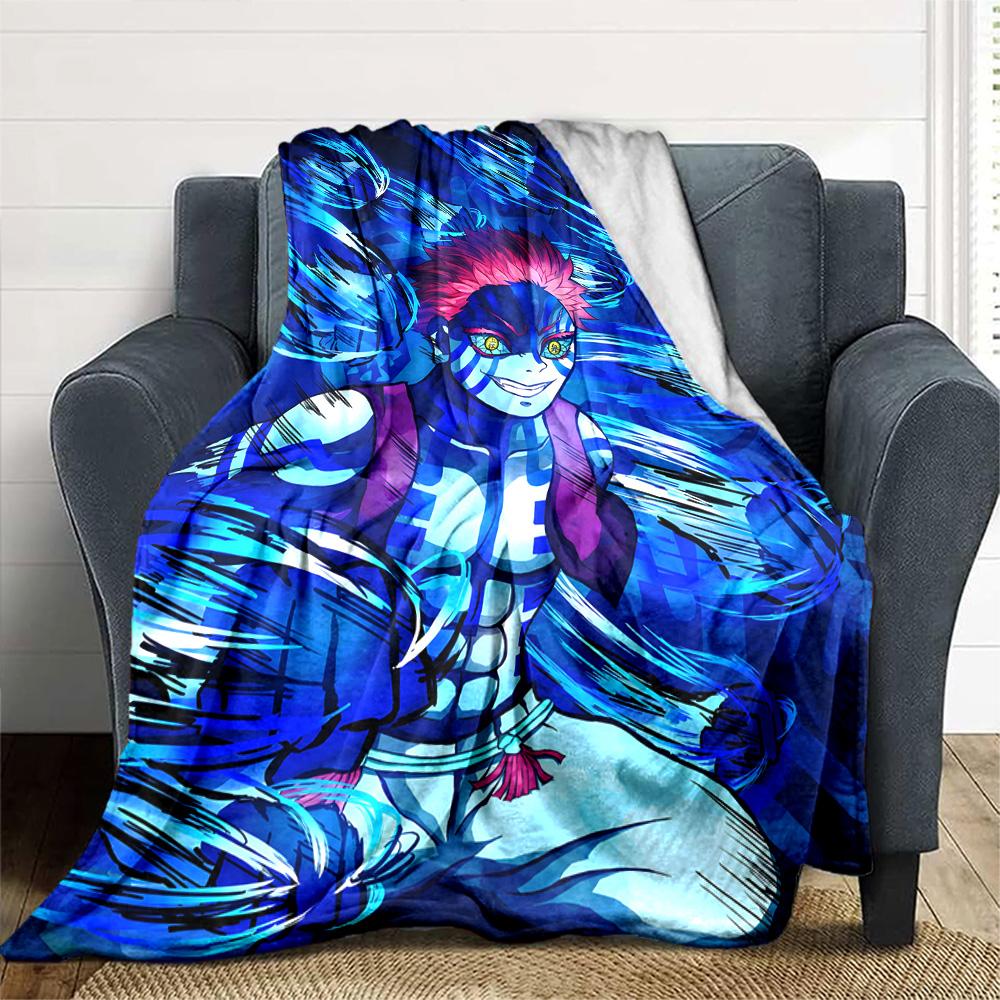 1pc Akaza Blanket, Gift, for Men and Women, Soft Blanket, Good for Sofa Bed Couch Travel, Lightweight Flannel Blanket