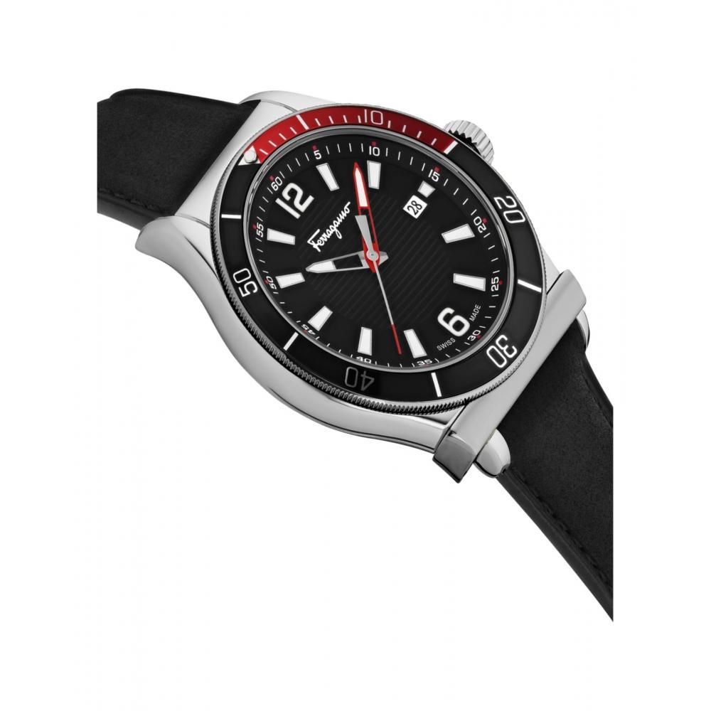 Salvatore Ferragamo 1898 Sport Strap Watch Blue Ip Yellow Gold Blue Sfyk00220