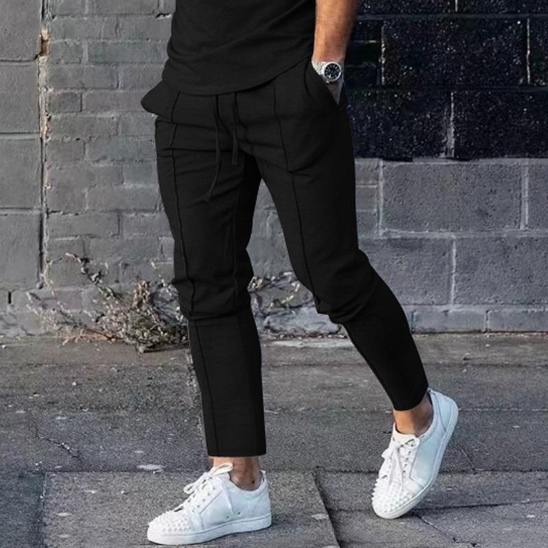Men's Sports Casual Trousers High-Street Trousers Slim-Fit Trousers Men's Casual Trousers