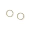 Delicate Small Circle Stud Earrings for Women Korean Fashion Earring Crystal Minimalist Jewelry Accessories