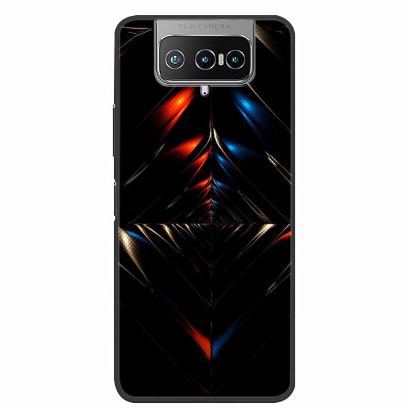 Чехол-книжка для Asus Zenfone 8 Flip Звезда Мягкий ТПУ Силиконовый Чехол для Телефона Для Zenfone8 Flip Zenfone 8 ZS590KS Задняя Крышка