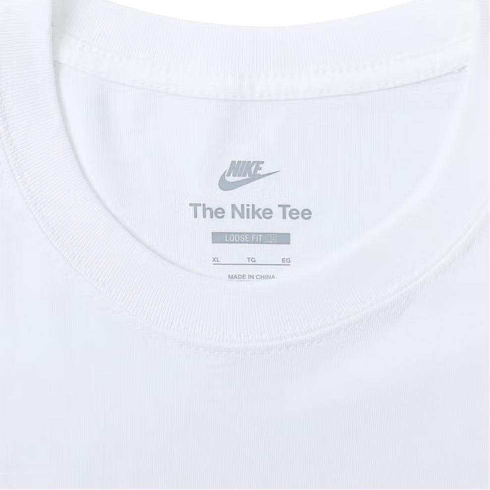 Nike Футболки Унисекс Белые С Круглым Вырезом Средней Посадки IB4420-100