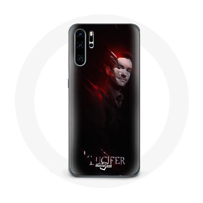 Coque pour Huawei P30 Pro Lucifer Série fond noir