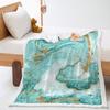 Marble Textured Lamb Fleece Blanket Crystal Fleece Office Blanket Blanket