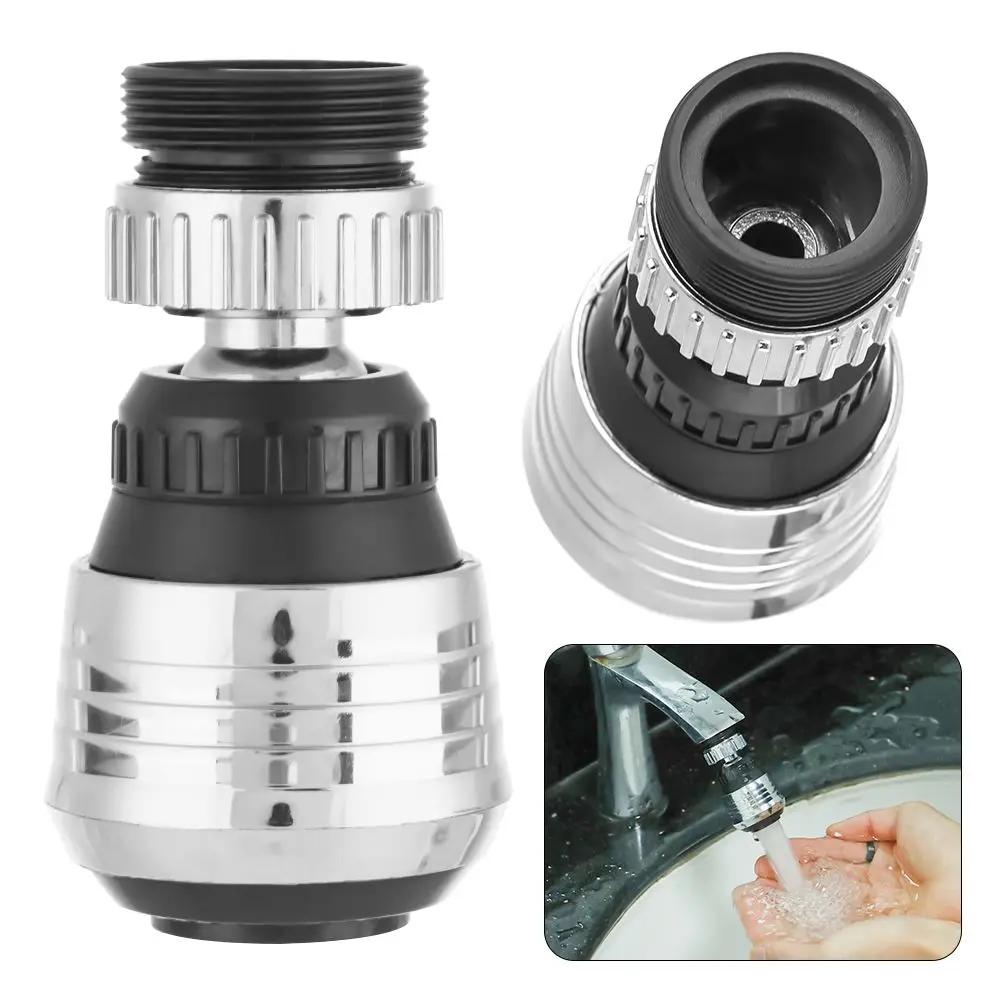 Splash-Proof ABS Plastic Sink Filter Water Saving Kitchen Faucet Extender 360 Degree Aerator Faucet Nozzle Swivel Tap