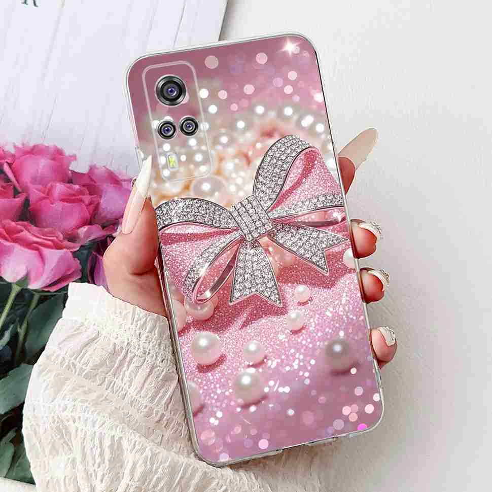 For vivo Y51 V2030 Case Cute Cat Butterfly TPU Soft Silicone Shockproof Cover For Vivo Y51 VIVOY51 6.58" Flowers Phone Cases