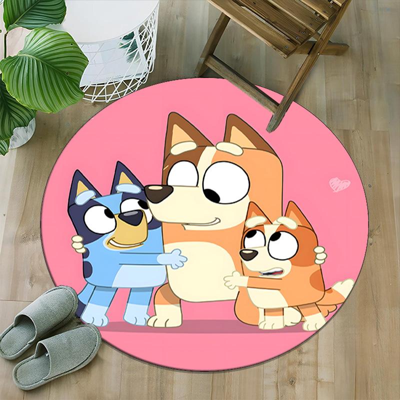 1pc B-Blucy8 Carpet, Round Rug, Comfortable, Suitable for Entryways, Living Rooms, Office, And Bedrooms, Christmas Decoration