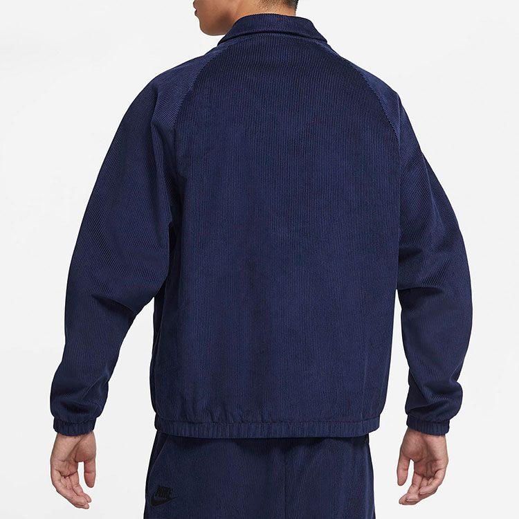 Nike Куртки Мужские Темно-синий Лацкан Умеренный Другое DO2323-410