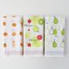 Contex Tenugui Towels Set of 3 Face Towels Fruit and (61451-90) - (Nugoyomi) (Tangerine, Punch, Pear)