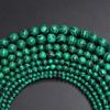 4/6/8/10 мм 60-20 шт. Очаровательные бусины из натурального камня, павлиньи драгоценные камни, зеленые малахитовые круглые бусины, аксессуары для ожерелий своими руками
