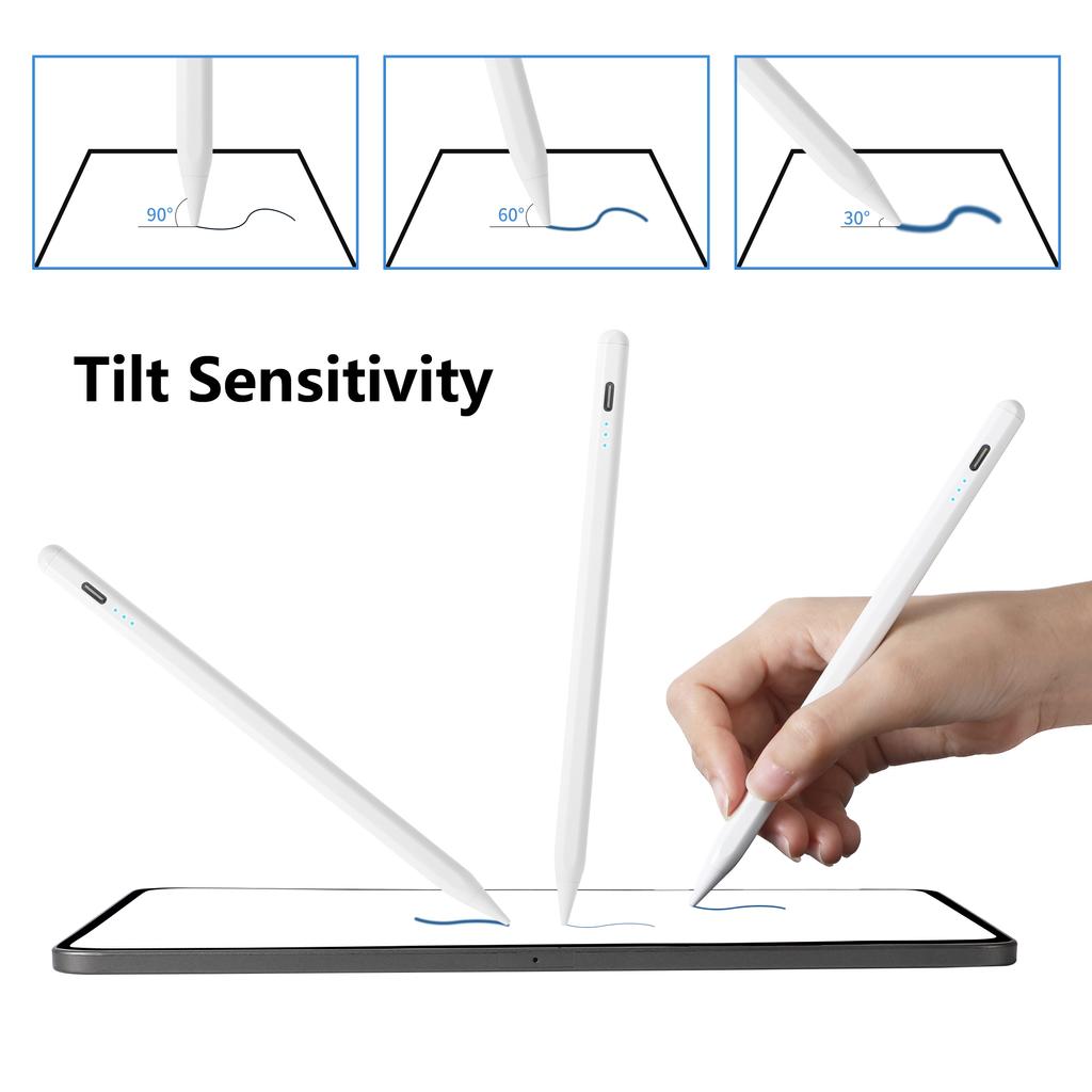 Стилус для Pencil 1 2 iPad 10-й 9-й 8-й 7-й 6-й Air 5-й 4-й 3-й Pro 12,9 11-дюймовый Mini 6 5 Air Pro 13 2024 Отклонение ладони